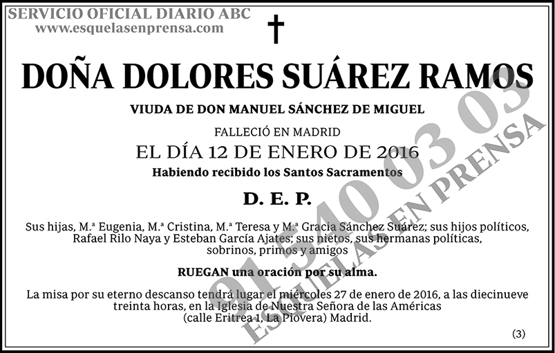 Dolores Suárez Ramos